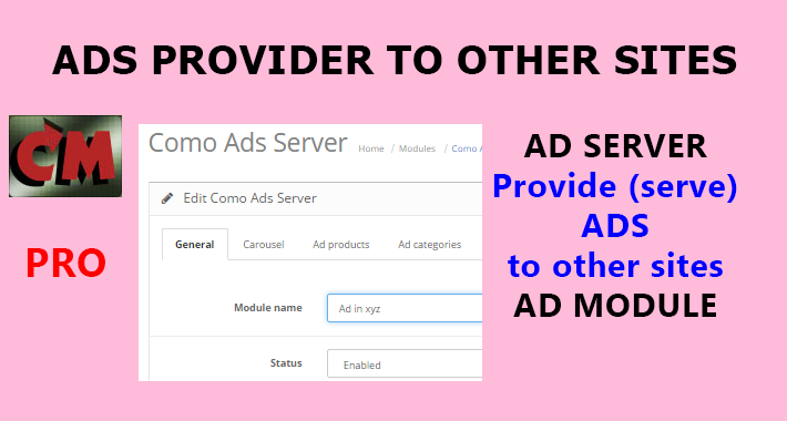 Ads provider to other sites