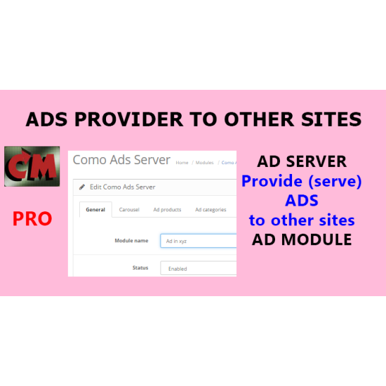 Ads server provider for other sites