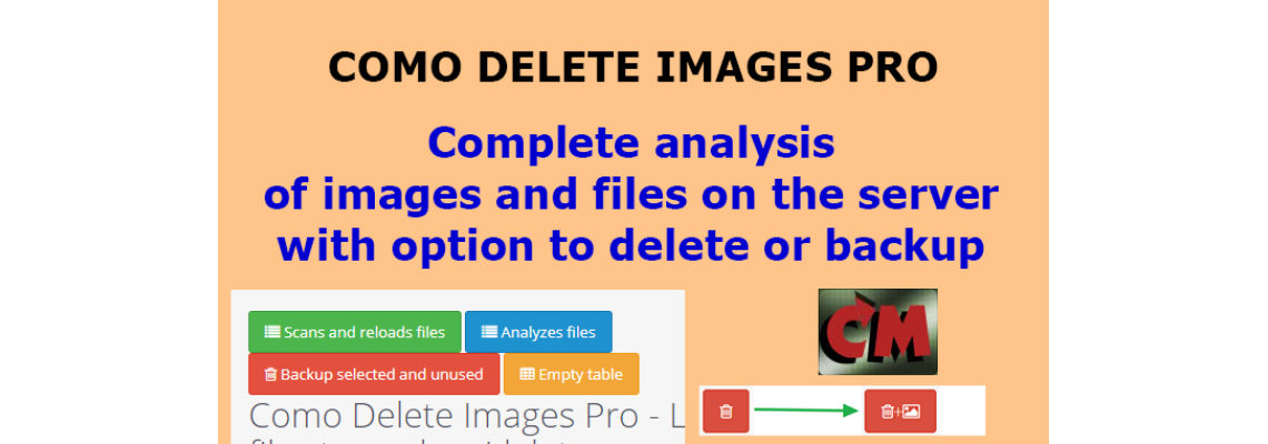 Opencart module Como Delete Images Pro