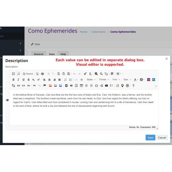 Como Ephemerides - On this day events
