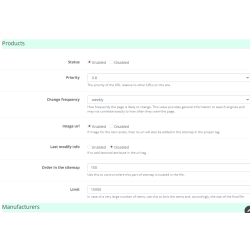 Como Google Sitemap XML generator with settings