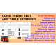 Como Inline edit and Table extended