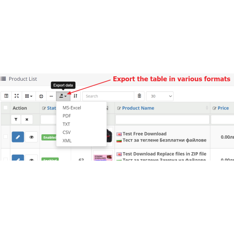 Como Inline edit and Table extended
