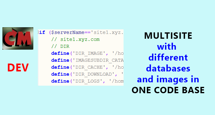 Multisite with different databases and images