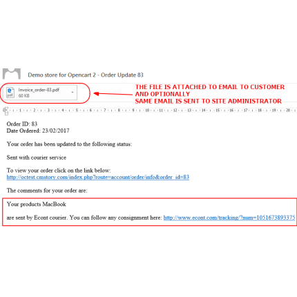 Como Order History Advanced - template comments, file uploads