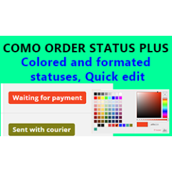 Como Order Status Plus - Colored, Quick edit, Quick order view