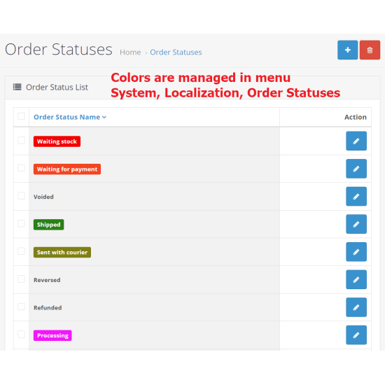 Como Order Status Plus - Colored, Quick edit, Quick order view