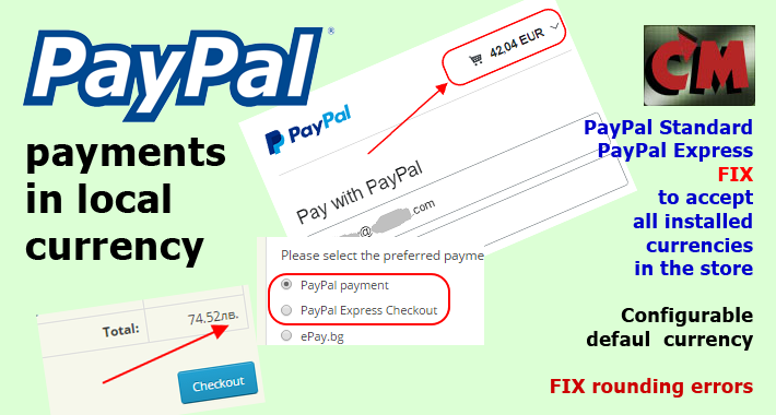 PayPal Standard & Express in local currency