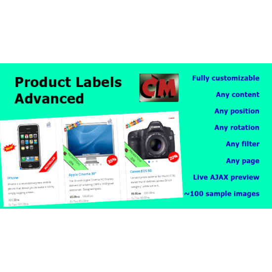 Como Product Labels Advanced