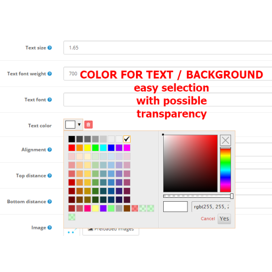 Como Product Labels Advanced