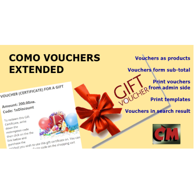 Como Vouchers Extended
