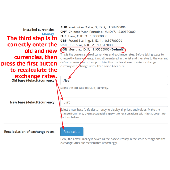 Como Currency changer advanced