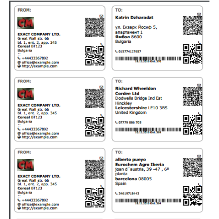 Shipping Labels Advanced