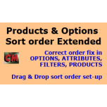 Products and Options Sort order Extended